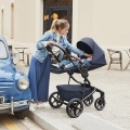 EASYWALKER Kočík kombinovaný Jimmey Iris Grey XXL AIR + RWS + KIDDY Evoluna i-size 2 + základňa