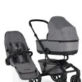 EASYWALKER Kočík kombinovaný Jimmey Iris Grey XXL AIR + RWS + Jackey XL Shadow Black