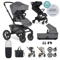 EASYWALKER Kočík kombinovaný Jimmey Iris Grey XXL AIR + RWS + Jackey Shadow Black