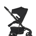 EASYWALKER Kočík kombinovaný Jimmey 2v1 Pepper Black LITE RWS + KIDDY Evoluna i-size 2 + základňa