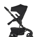 EASYWALKER Kočík kombinovaný Jimmey 2v1 Pepper Black LITE RWS + KIDDY Evoluna i-size 2 + základňa