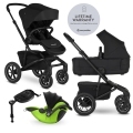 EASYWALKER Kočík kombinovaný Jimmey 2v1 Pepper Black LITE AIR + KIDDY Evoluna i-size 2 + základňa