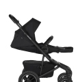 EASYWALKER Kočík kombinovaný Jimmey 2v1 Pepper Black LITE AIR + KIDDY Evoluna i-size 2 + základňa