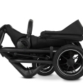 EASYWALKER Kočík kombinovaný Jimmey 2v1 Pepper Black LITE AIR + KIDDY Evoluna i-size 2 + základňa