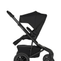 EASYWALKER Kočík kombinovaný Jimmey 2v1 Pepper Black LITE AIR + KIDDY Evoluna i-size 2 + základňa