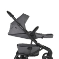 EASYWALKER Kočík kombinovaný Jimmey 2v1 Iris Grey LITE RWS + KIDDY Evoluna i-size 2 + základňa