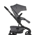 EASYWALKER Kočík kombinovaný Jimmey 2v1 Iris Grey LITE RWS + KIDDY Evoluna i-size 2 + základňa