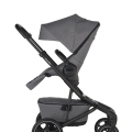 EASYWALKER Kočík kombinovaný Jimmey 2v1 Iris Grey LITE RWS + KIDDY Evoluna i-size 2 + základňa