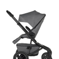 EASYWALKER Kočík kombinovaný Jimmey 2v1 Iris Grey LITE AIR + KIDDY Evoluna i-size 2 + základňa