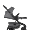 EASYWALKER Kočík kombinovaný Jimmey 2v1 Iris Grey LITE AIR + KIDDY Evoluna i-size 2 + základňa