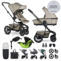 EASYWALKER Kočík kombinovaný Harvey⁵ Premium Pearl Taupe XXL AIR + KIDDY Evoluna i-size 2