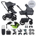 EASYWALKER Kočík kombinovaný Harvey⁵ Premium Mineral Grey XXL AIR + KIDDY Evoluna i-size 2