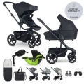 EASYWALKER Kočík kombinovaný Harvey⁵ Midnight Black XXL RWS + KIDDY Evoluna i-size 2 + základňa