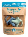 DR.BROWN'S HappyPaci cumlík 0-6m 2ks, modrý/zelený