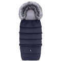 COTTONMOOSE Set fusak a rukavice na kočík Combi Blue