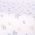 CEBA Poťah na prebaľovaciu podložku 50x70-80 cm 2 ks Light Grey+Yellow Stars