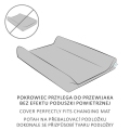 CEBA Poťah na prebaľovaciu podložku 50x70-80 cm 2 ks Light Grey Melange+White