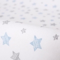 CEBA Poťah na prebaľovaciu podložku 50x70-80 cm 2 ks Dark Grey+Blue Stars