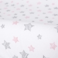 CEBA Poťah na prebaľovaciu podložku 50x70-80 cm 2 ks Candy Pink+Pink Stars