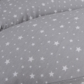 CEBA Vankúš na dojčenie HUGGY (150x60x37) Basic Grey Stars