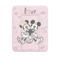 CEBA Podložka prebaľovacia mäkká na komodu (50x70) Disney Minnie & Mickey Pink