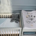 CEBA Podložka prebaľovacia mäkká COSY (50x70) Disney Minnie&Mickey Grey