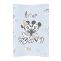 CEBA Podložka prebaľovacia mäkká COSY (50x70) Disney Minnie&Mickey Blue