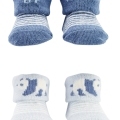 CARTER'S Ponožky Blue Stripe Panda chlapec LBB 2 ks, NB/ veľ. 56