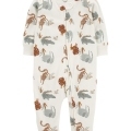 CARTER'S Overal na zips Sleep&Play Ivory Animal chlapec NB/ veľ. 56