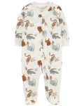 CARTER'S Overal na zips Sleep&Play Ivory Animal chlapec 3m/ veľ. 62