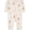 CARTER'S Overal na zips Sleep&Play Ivory Animal dievča NB/ veľ. 56