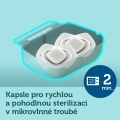 CANPOL BABIES Set symetrických silikónových cumlíkov Light touch 0-6m Sleepy koala ružový