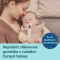 CANPOL BABIES Set symetrických silikónových cumlíkov 18m+ Bonjour Paris ružový