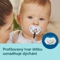 CANPOL BABIES Set symetrických silikónových cumlíkov 18m+ Bonjour Paris modrý