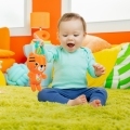 BRIGHT STARTS Hrkálka plyšová na C krúžku tiger Jingle Joy™  0m+