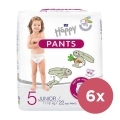 BELLA HAPPY Pants Nohavičky plienkové jednorazové 5 Junior (11-18 kg) 132 ks - MESAČNÉ BALENIE