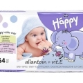 BELLA HAPPY BABY Vlhčené obrúsky s vitamínom E 64 ks