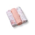 BABYONO Plienky mušelínové Super Soft 3 ks - Peach, 70x70 cm