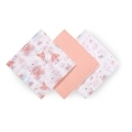 BABYONO Plienky mušelínové Super Soft 3 ks - Peach, 70x70 cm