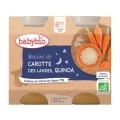 BABYBIO Večerné menu mrkvové Mouliné a quinoa 2x 200 g