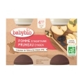 BABYBIO Príkrm jablko slivka 2x 130 g