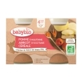 BABYBIO Príkrm jablko, marhuľa, cereálie 2x 130 g