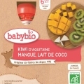 BABYBIO Pyré kiwi, mango, kokosové mlieko 4x 90 g