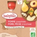 BABYBIO Kapsička jablko, hruška, broskyňa 4x 90 g