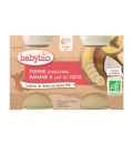 BABYBIO Jablko banán s kokosovým mliekom 2x 130 g