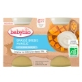 BABYBIO Brassé z ovčieho mlieka mango 2x 130 g