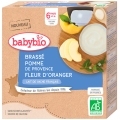 BABYBIO Brassé jablko pomarančový kvet 4x 85 g