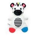 BABY EINSTEIN Hryzačka plyšová senzorická Zebra Zen™ 0m+