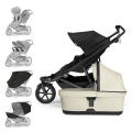 THULE Kočík súrodenecký Urban Glide Double Black/Soft Beige set XL