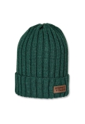 STERNTALER Čiapka pletená beanie so zahnutým okrajom tmavá zelená uni veľ. 49 cm - 12-18 m